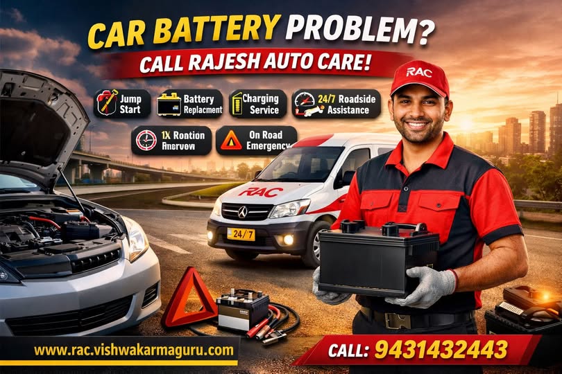 Car battery roadside assistance in patna and emergency jump start service in patna by rajesh auto care – 24/7 doorstep battery replacement